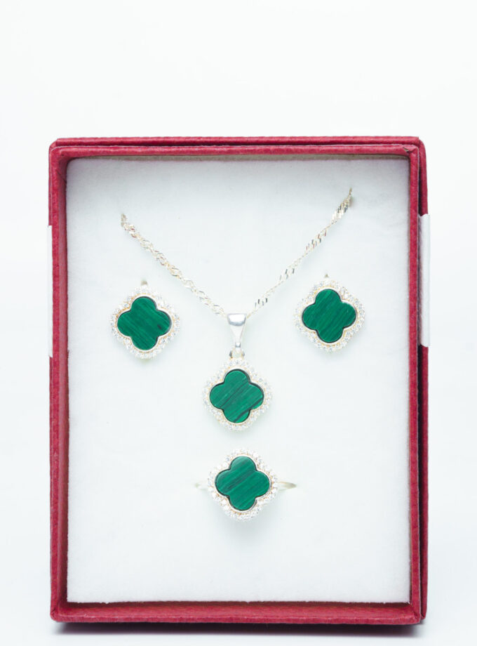 Bijoux argent motif pierre agate
