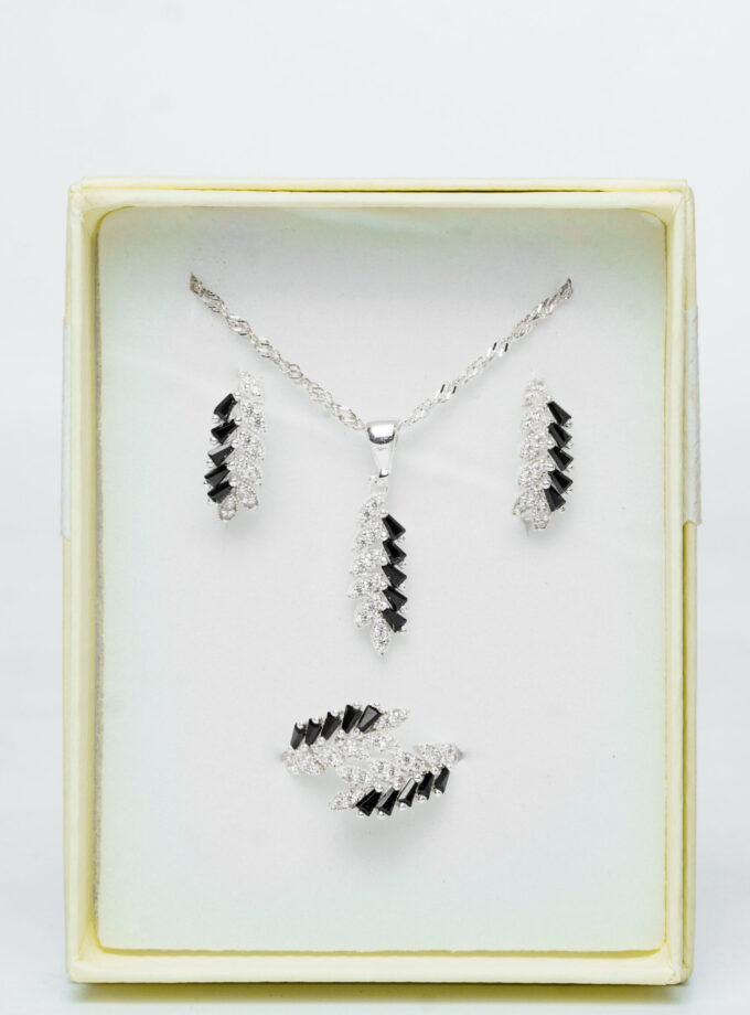 Bijoux argente pierre onyx